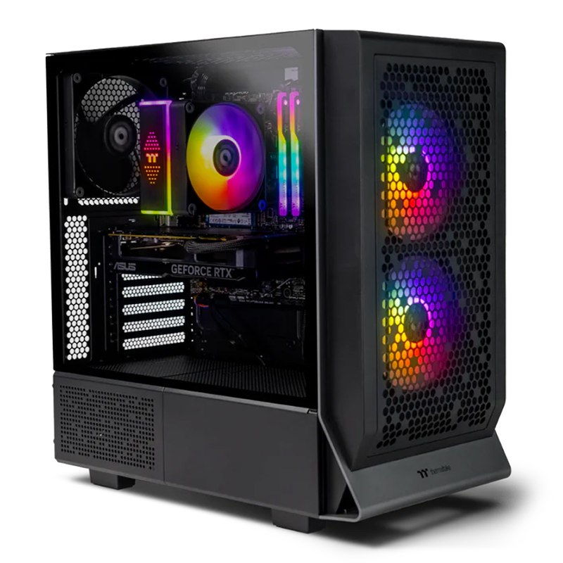 Thermaltake Infinity PRO V6 Ryzen 5 7600 RTX 5070 1TB SSD 32GB RAM W11H Gaming Desktop PC - Black (CA-4J2-00D1WA-A6)
