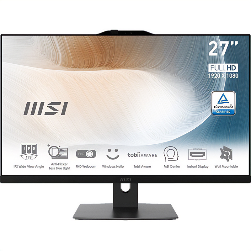 MSI Modern AM272P 27in Non Touch i5-1235U 1TB SSD 16GB RAM W11P All-in-One PC (MODERN AM272P 12M-1052AU)